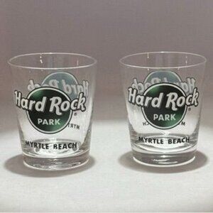 Ltd Edition Hard Rock Park Myrtle Beach Shot Glass‎ Set Certificate Authenticity